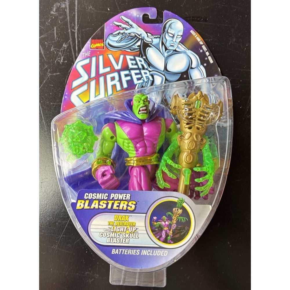 NM! Silver Surfer Action Figure Lot Drax the Destroyer New in Package (53Z)